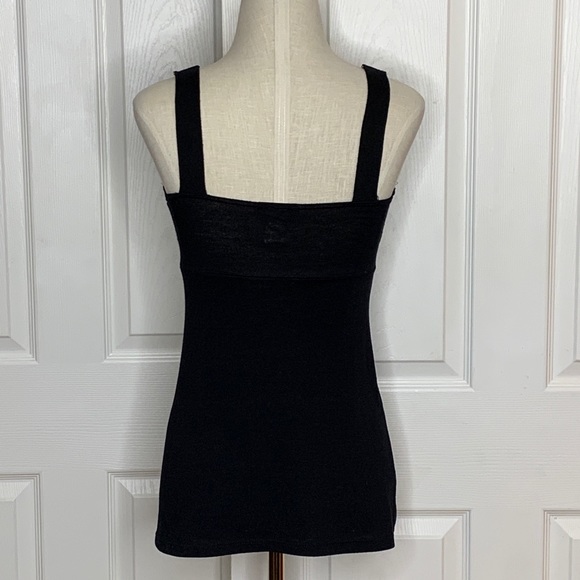 Manifesto Deep V Neck Tank w/Braided Trim - Picture 2 of 7